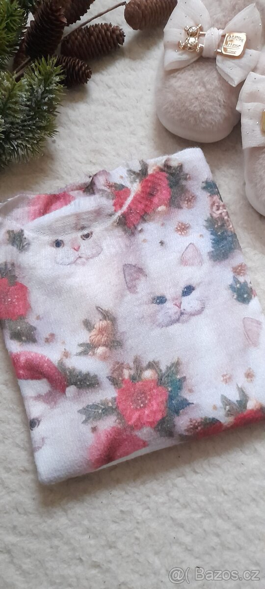 Vánoční svetr - kočky - NOVÝ - 12