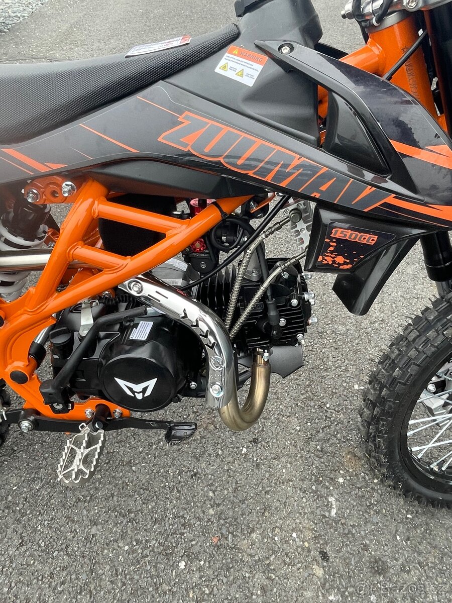 Pitbike Zuumav K3 140cc 17/14 - oranžová - 12