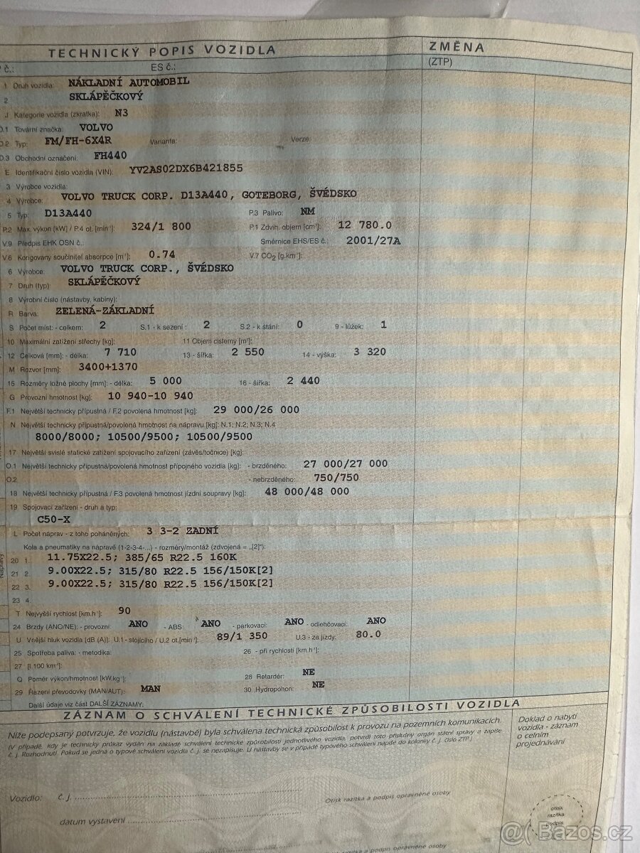 Volvo fh 440 6x4 - 12
