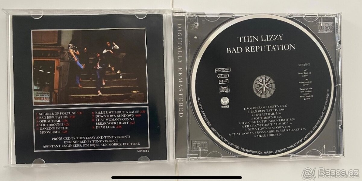 CD Thin Lizzy - Live and Dangerous, Black Rose, Jailbreak - 12