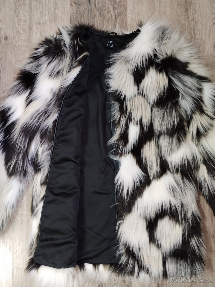 Kožíšková bunda kabátek S 36 značka F&F - 12