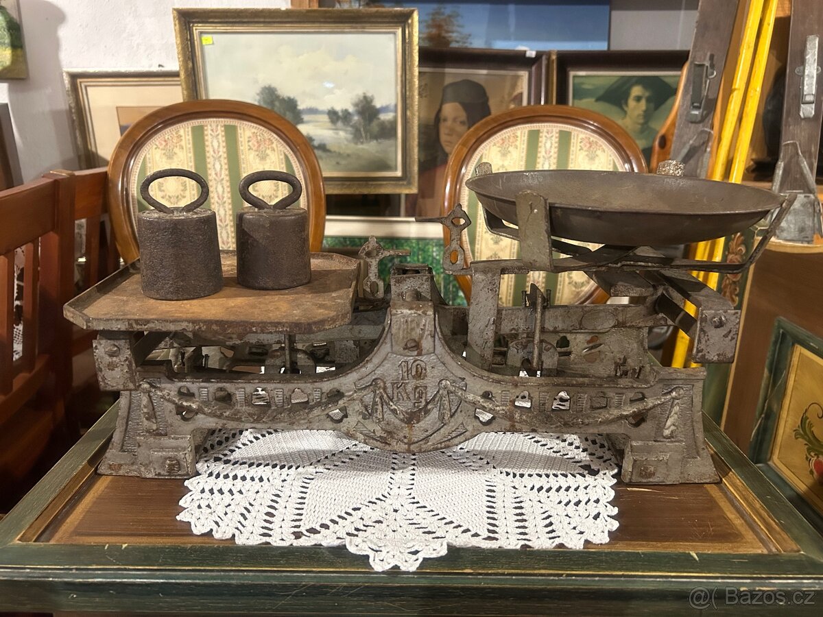 Staré litinové váhy RHEWA kouzlo dávných časů - 12