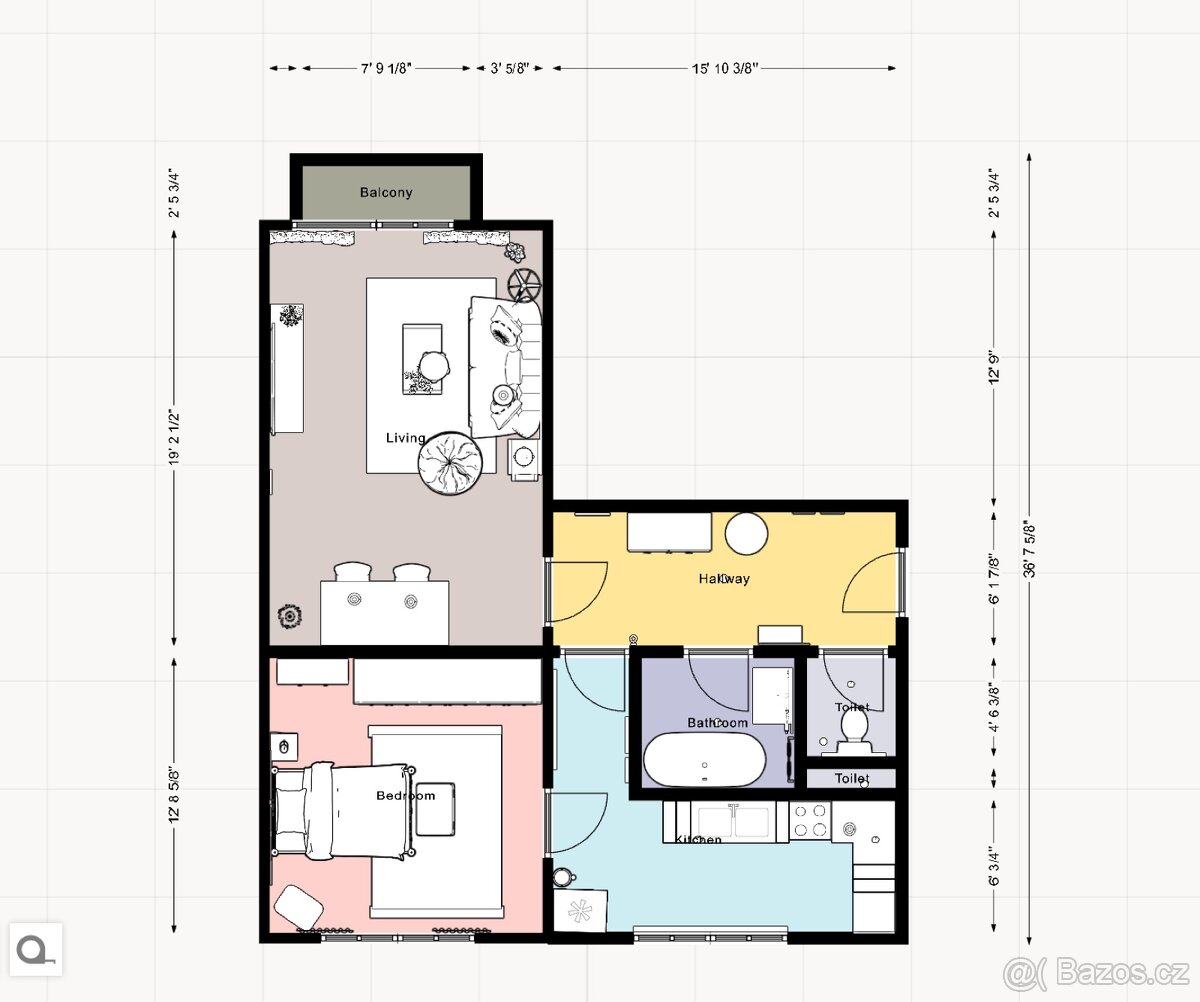 Byt 2+1 blízko centra i přírody - REZERVOVÁNO - 12