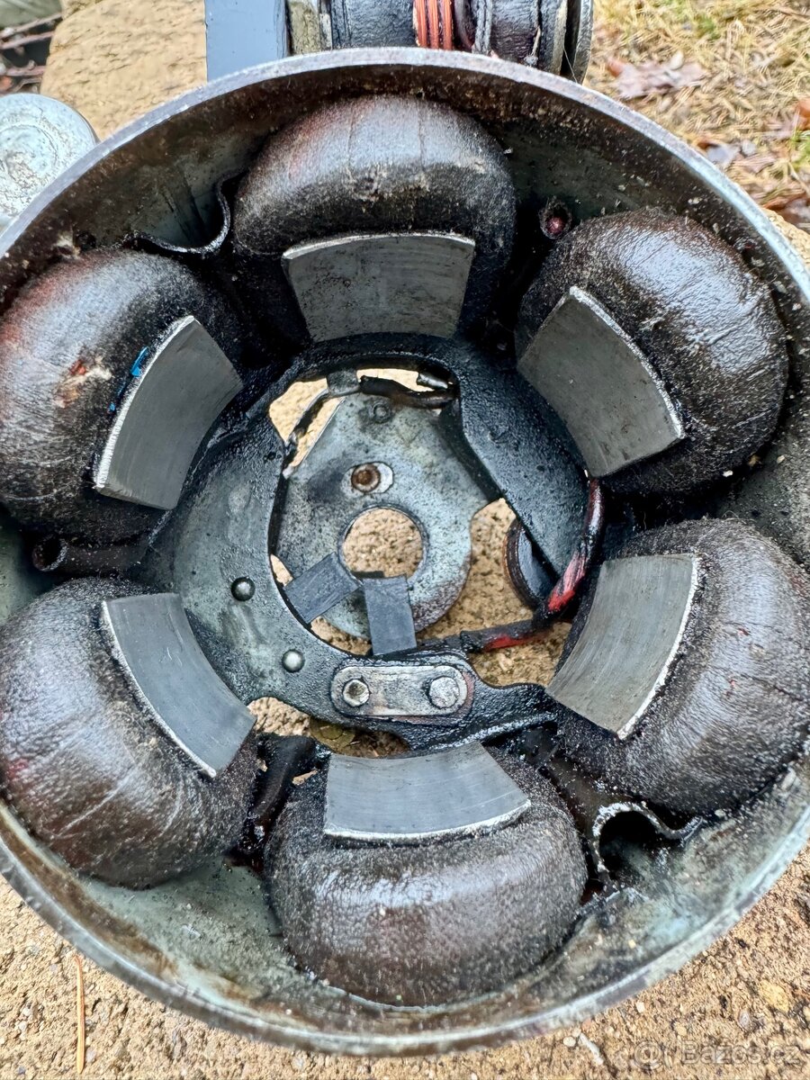 Jawa 250 perak, pulbuben - zapalování - 12