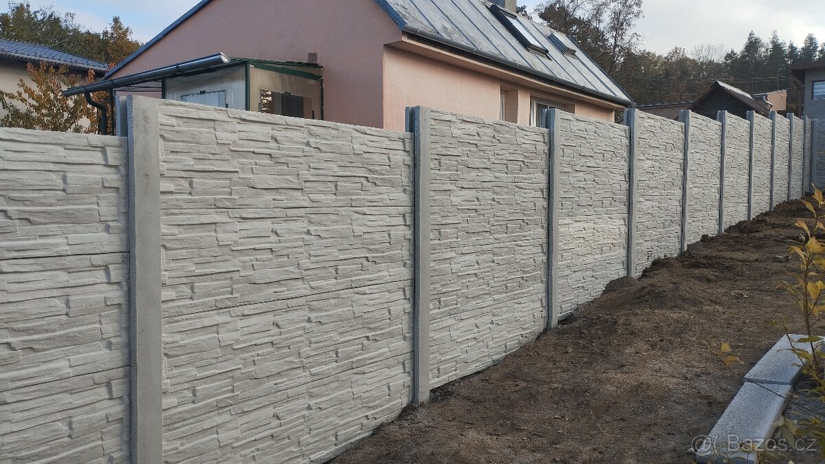 Montáže betonových plotů - 12