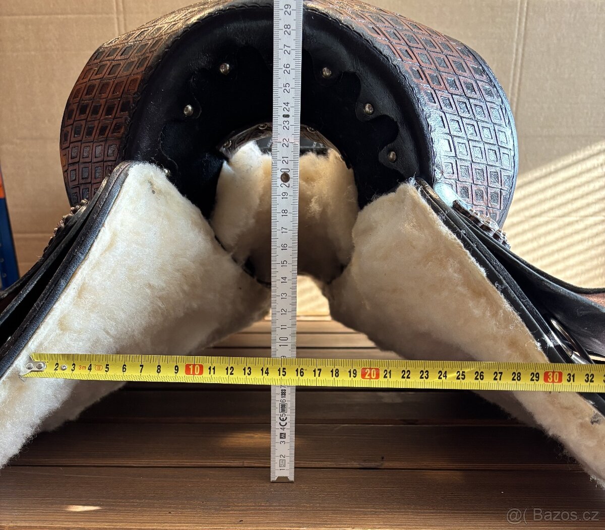 Westernové sedlo 1) černé s hnědou - 12