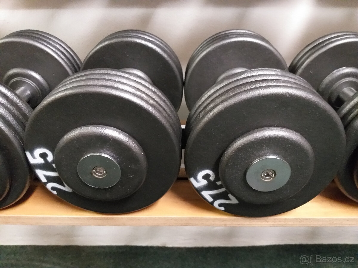 Profi pevné jednoruční činky 2,5-100kg NOVÉ - 12