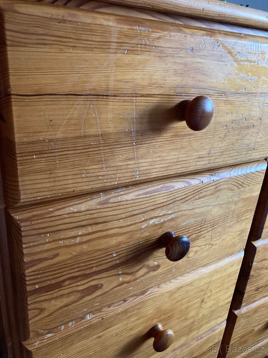 Dětský pokoj nábytek, skříň, borovice - 12