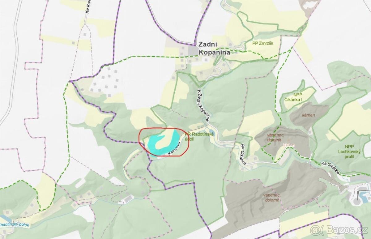 Prodám lesní pozemek v k.ú. Zadní Kopanina - 12