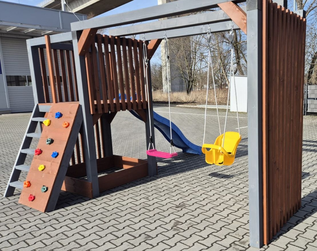 Dětské hřiště se skluzavkou a dovozem - 12