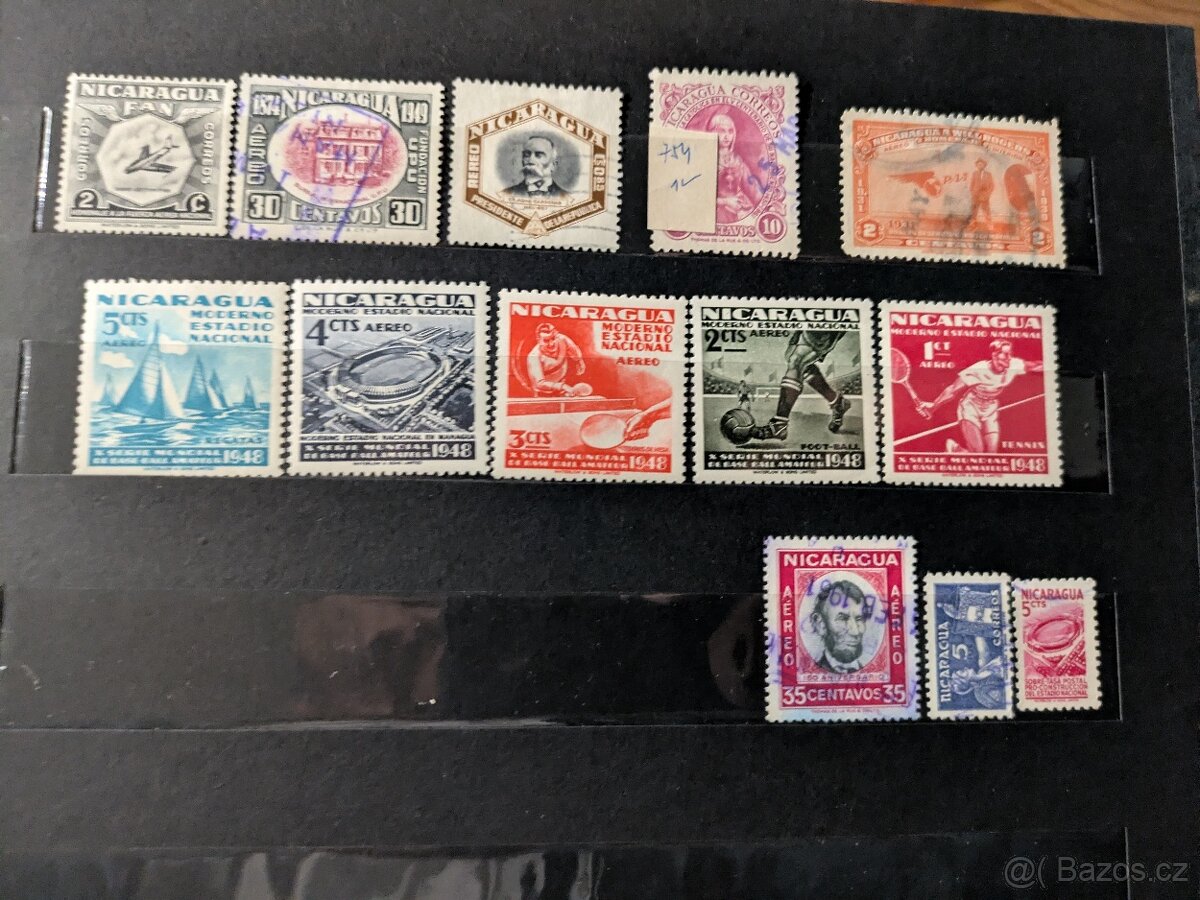 Album A4 známek Nikaragua, Ekvádor, Dominicana - 12