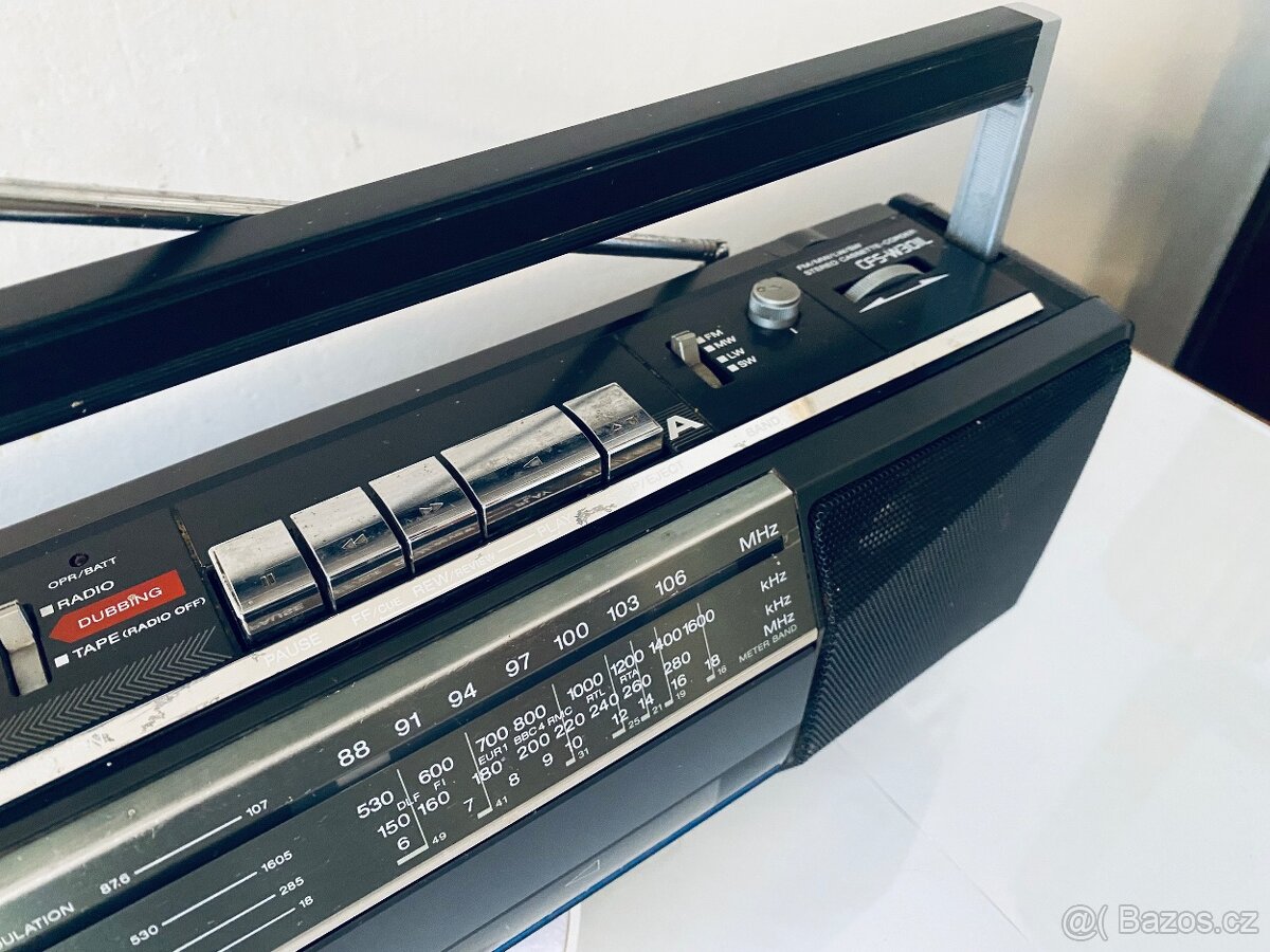 Radiomagnetofon Sony CFS-W30l, rok 1988 - 12