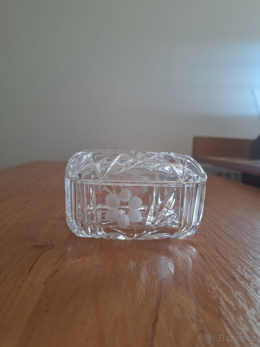Křišťálová dóza / šperkovnice Bohemia Crystal - 12