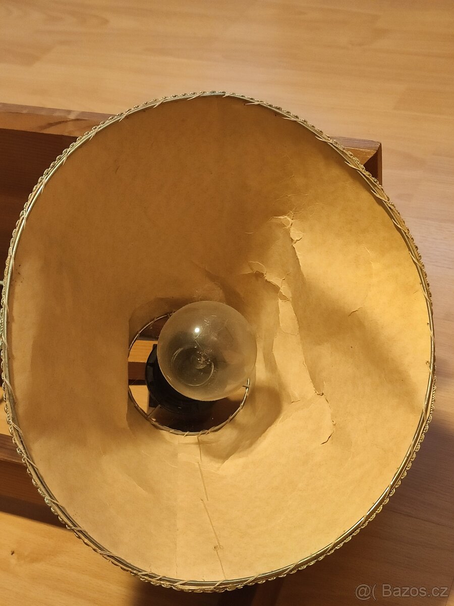 Lampa s poličkou nebo polička s lampou retro 200,- Kč - 12