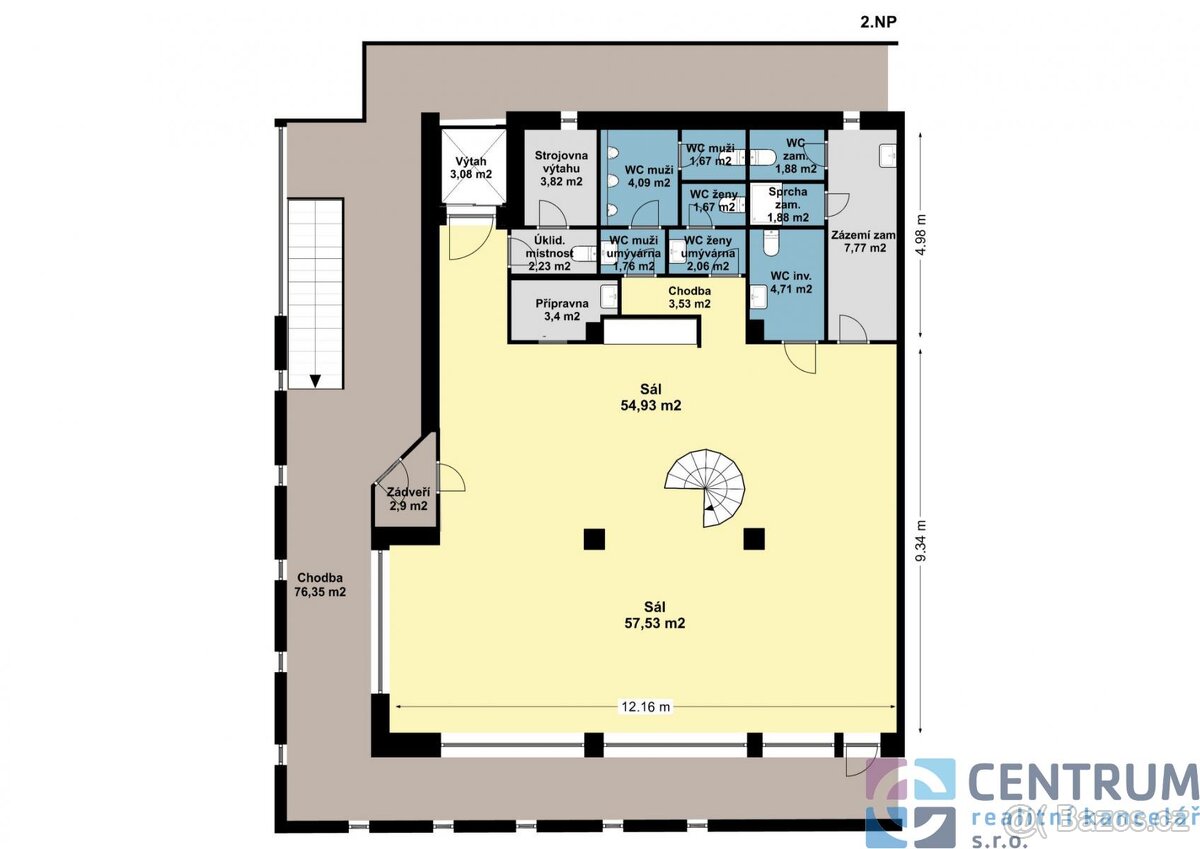 Pronájem komerčních prostor 264m2 - 12