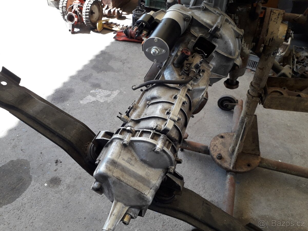 Zástavba starteru s planetovým převodem do agregátu Š120 - 12