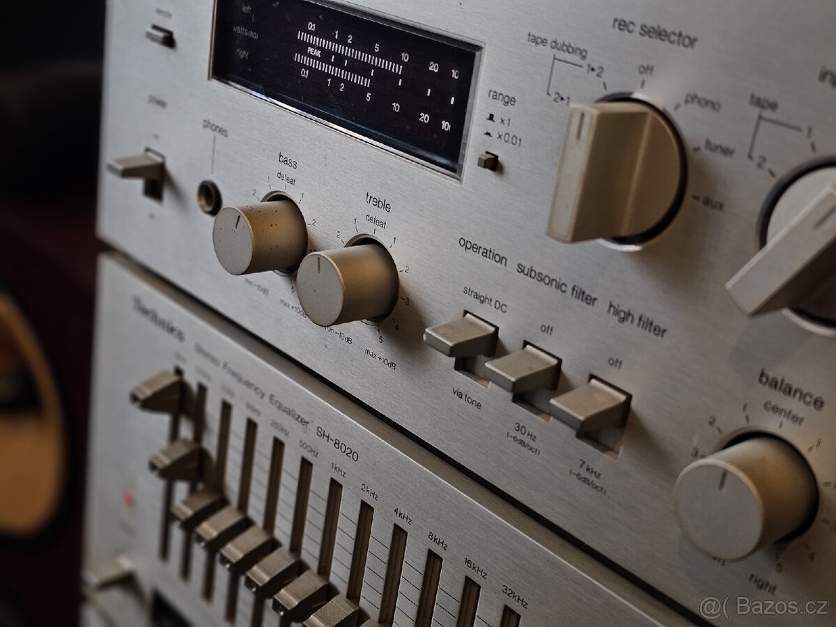 špičková tuzexová Technics HIFI věž, ZES, MGF, TUNER, EQ - 12