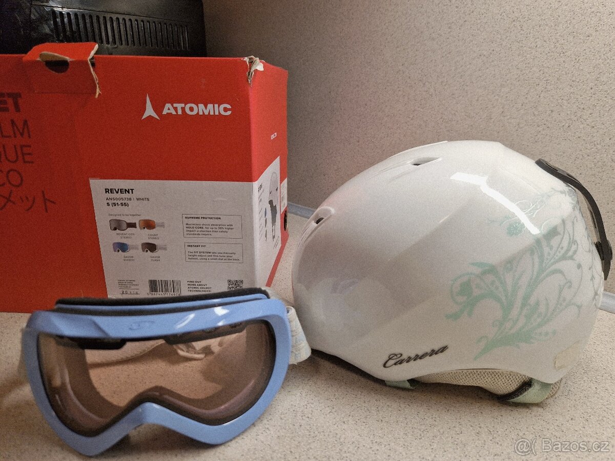 Lyžařská helma Atomic Revent Jr. 51-545+brýle - 12