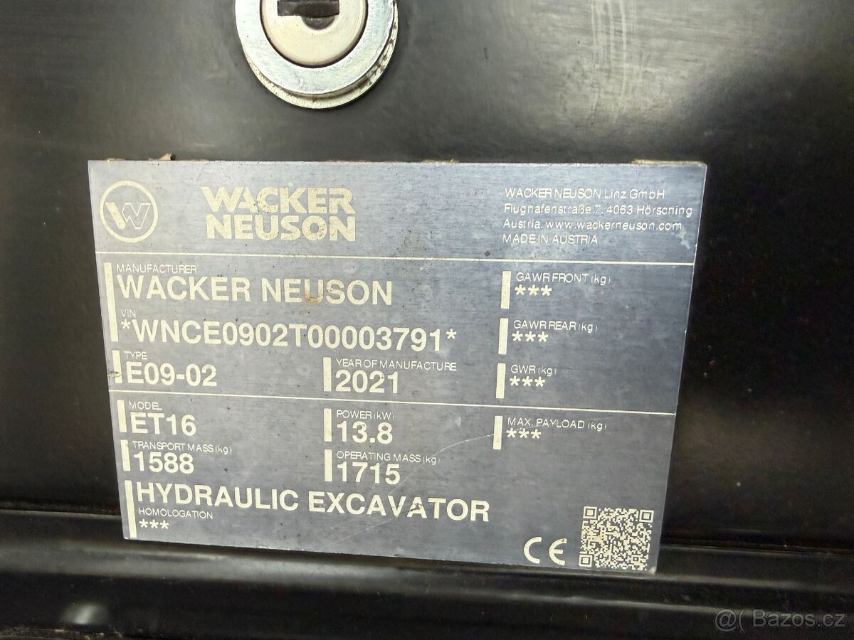 Minibagr Wacker Neuson ET 16 - 12