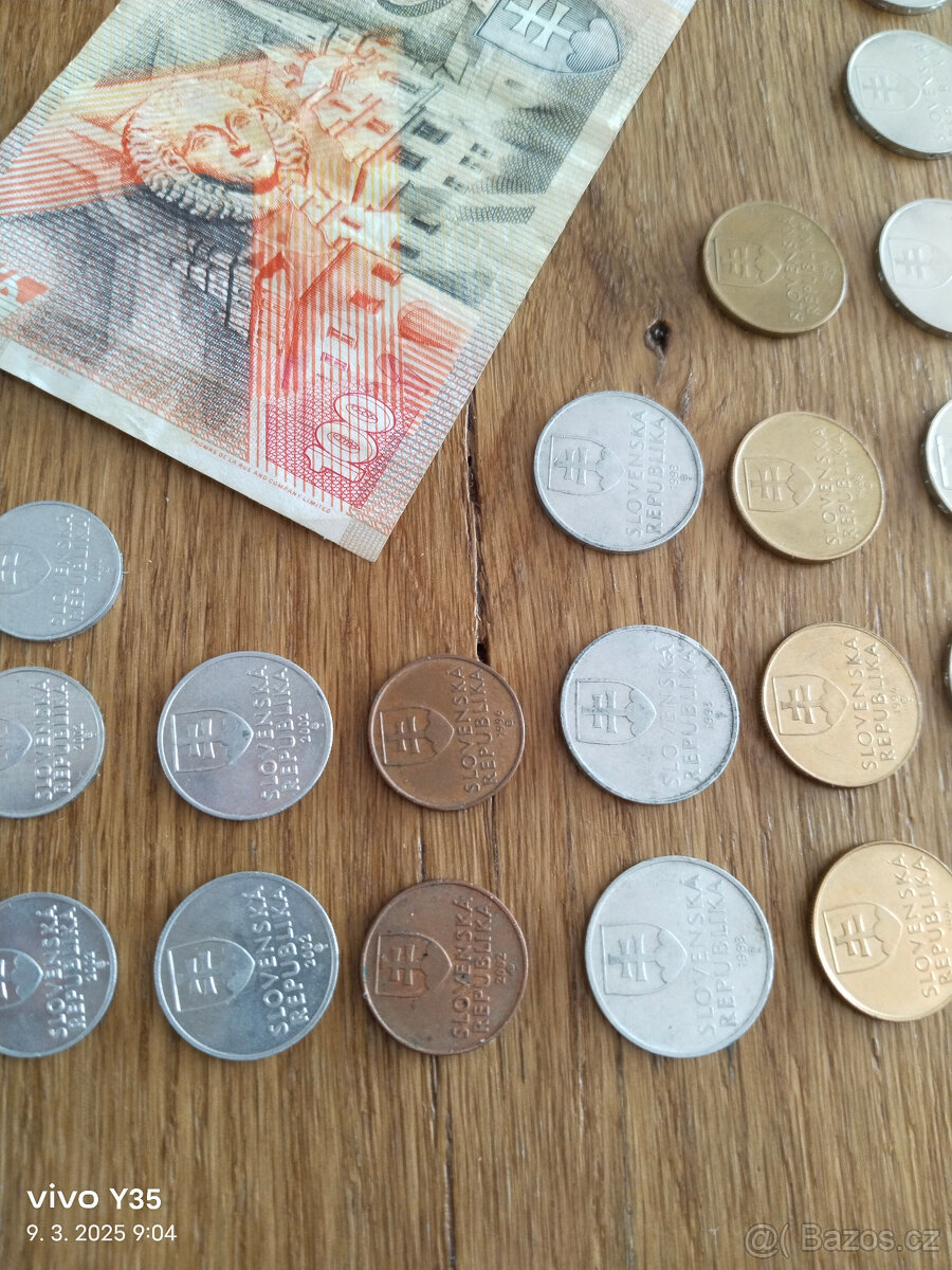 Slovenská republika mince a bankovka 33ks - 12