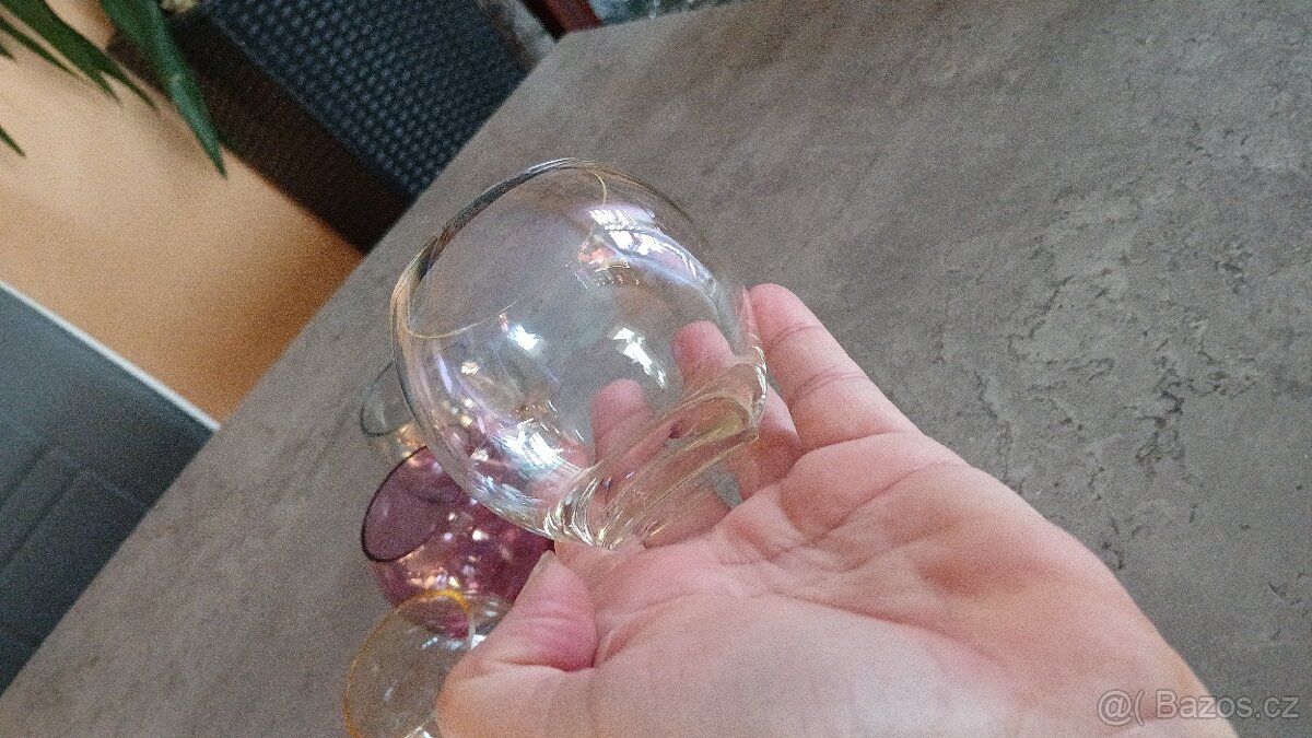 Retro kulovité sklenky na whisky 200ml - 12