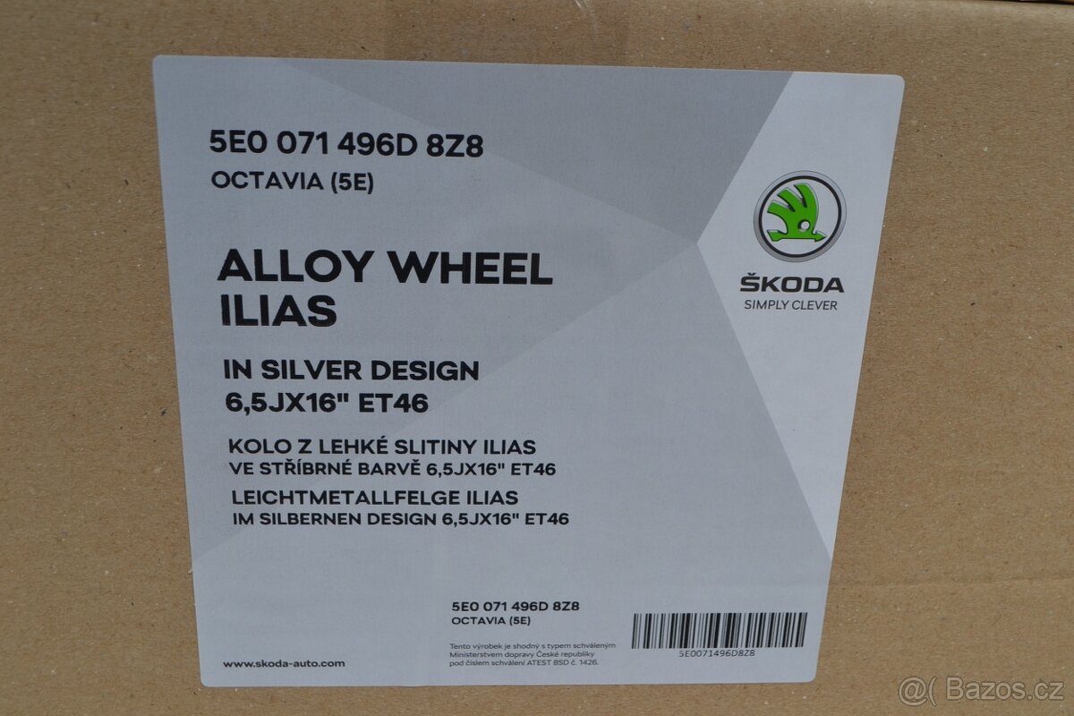Š.Octavia III+ Oct.IV + facelift– NOVÉ 16 orig. Alu disky . - 12