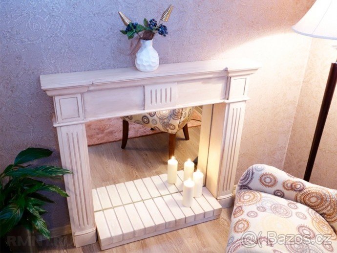 Luxusní dekorace Krb / Komoda /Polička do vašeho bytu - NOVÝ - 12