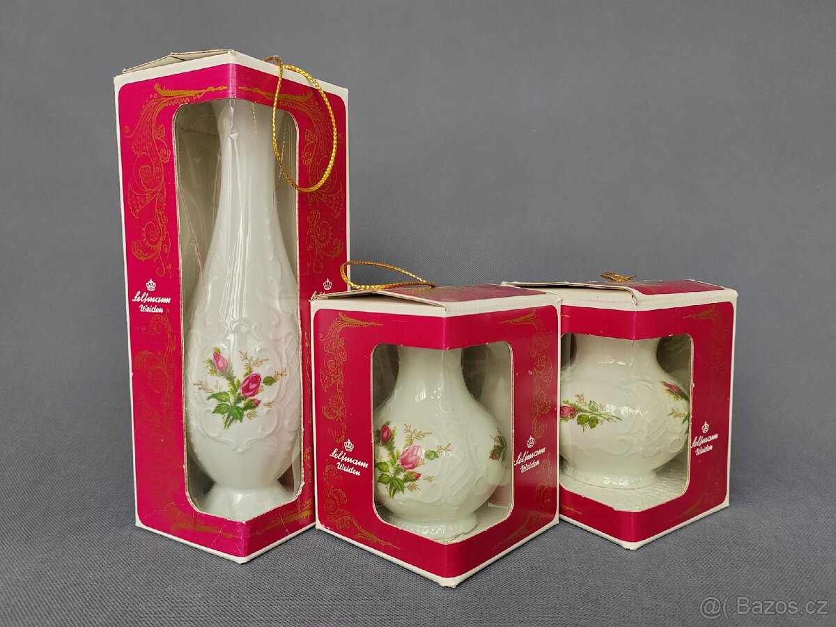 Sada nádherných porcelánových váz Seltmann Weiden "Wien" - 12