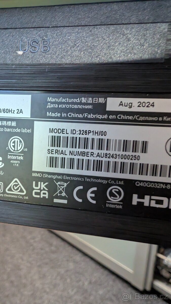 32" Philips 326P1H USB-C 2K záruka - 12