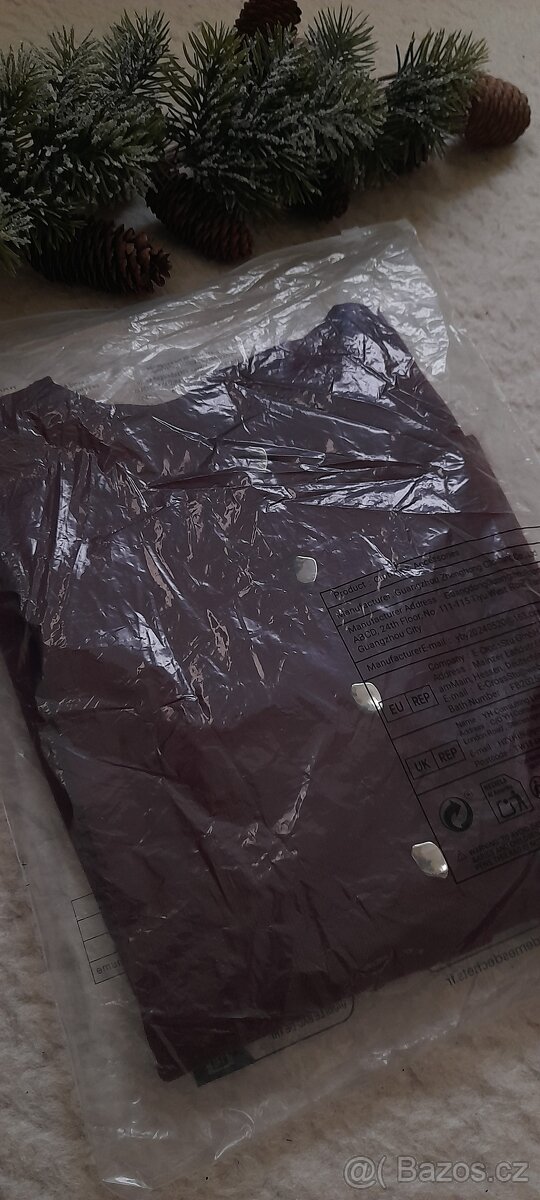 Elegantní bordó svetřík - NOVÝ - 12