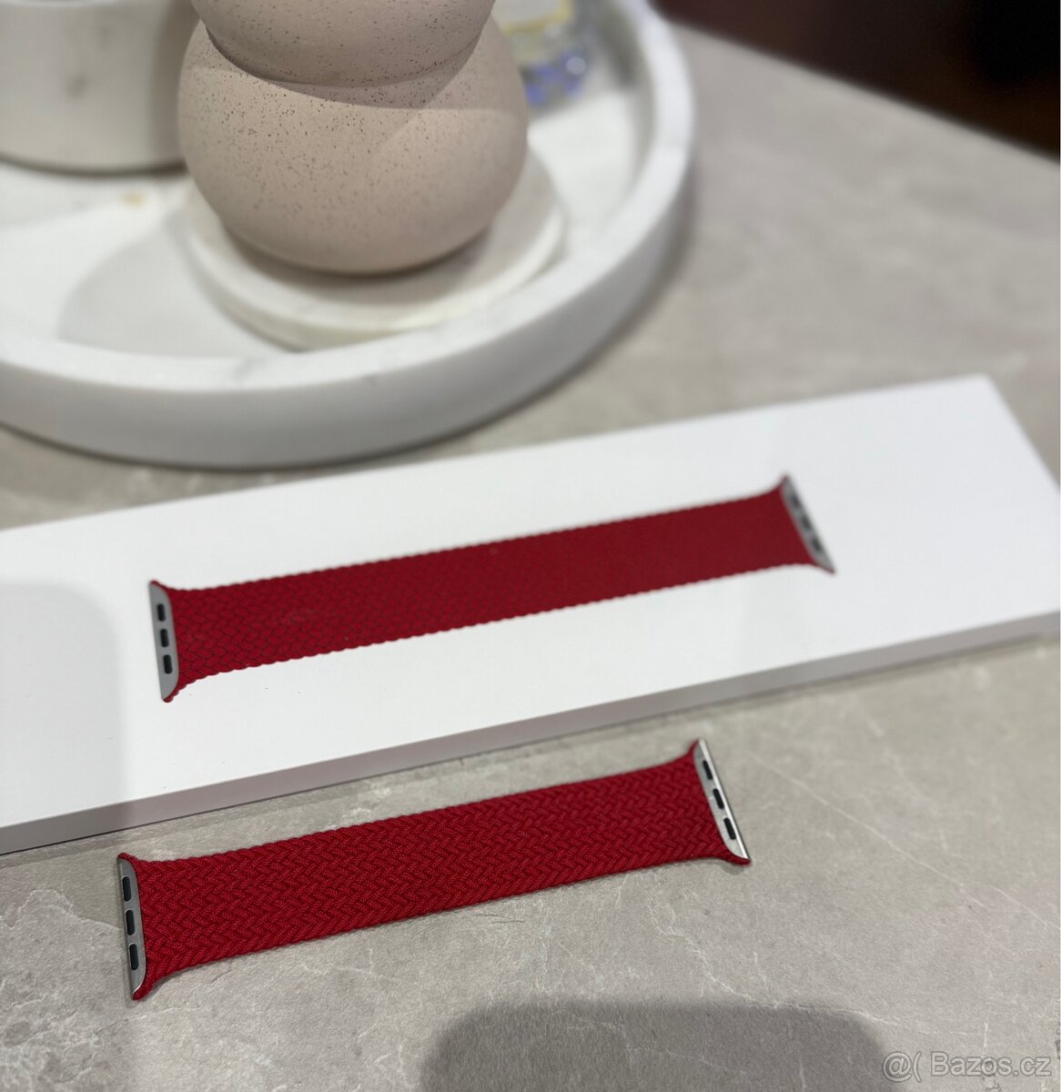 Luxusní, červený pásek na hodinky Apple Watch - 12