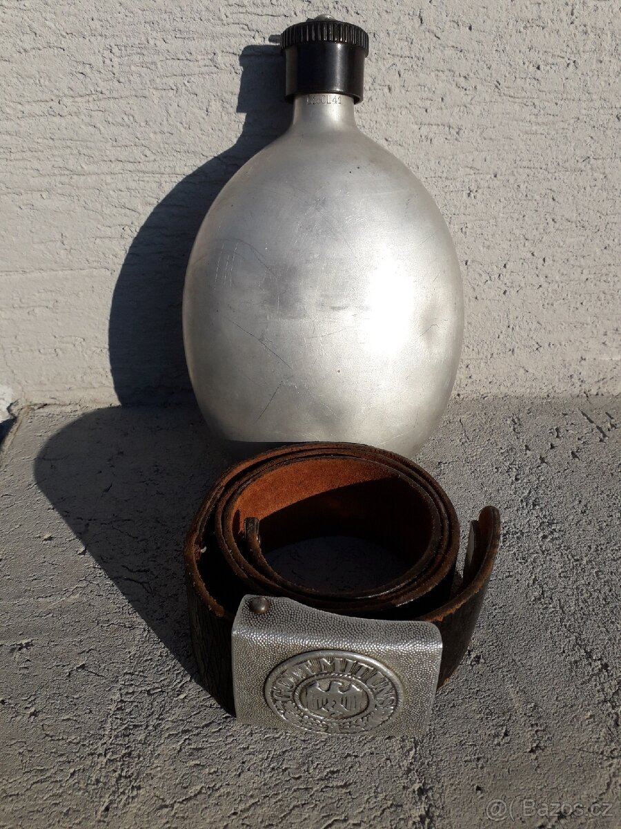 Opasek Vehrmacht a lahev vse ORIGINAL - 12