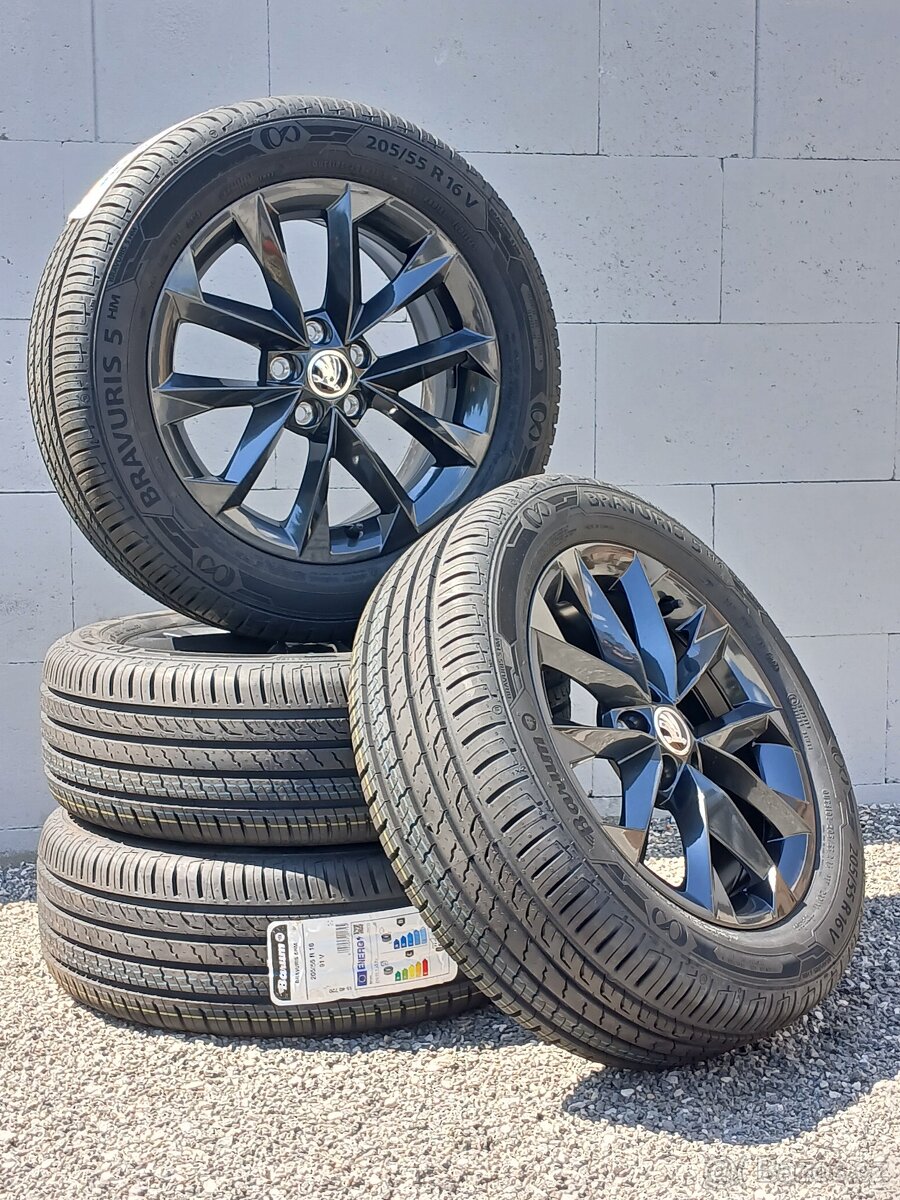 Nová kompletní letni kola Škoda Scala 205/55/16 - 12