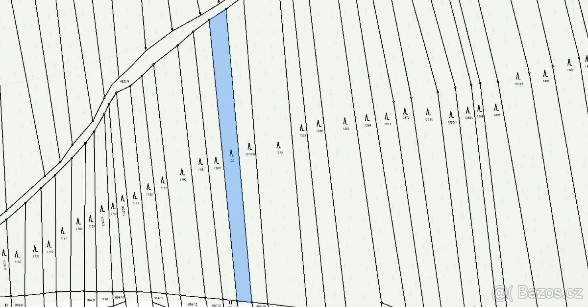 Prodám lesní pozemky v k.ú. Ločenice, p.č. 847 a 1201 - 12