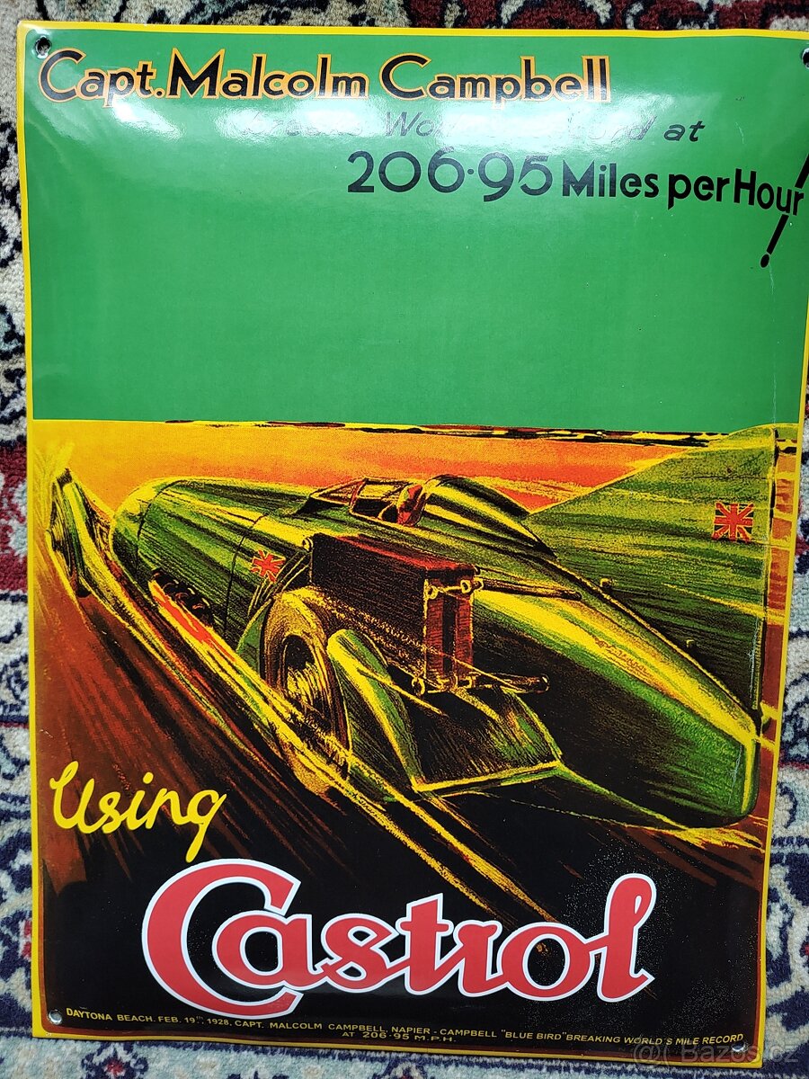 Plechové cedule – Retro dekorace (Pilsner, Castrol, Persil) - 12