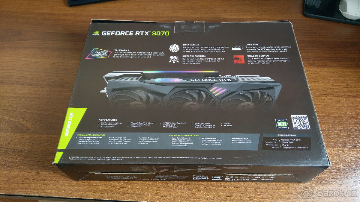 MSI GeForce RTX 3070 Gaming X Trio 8GB - 12