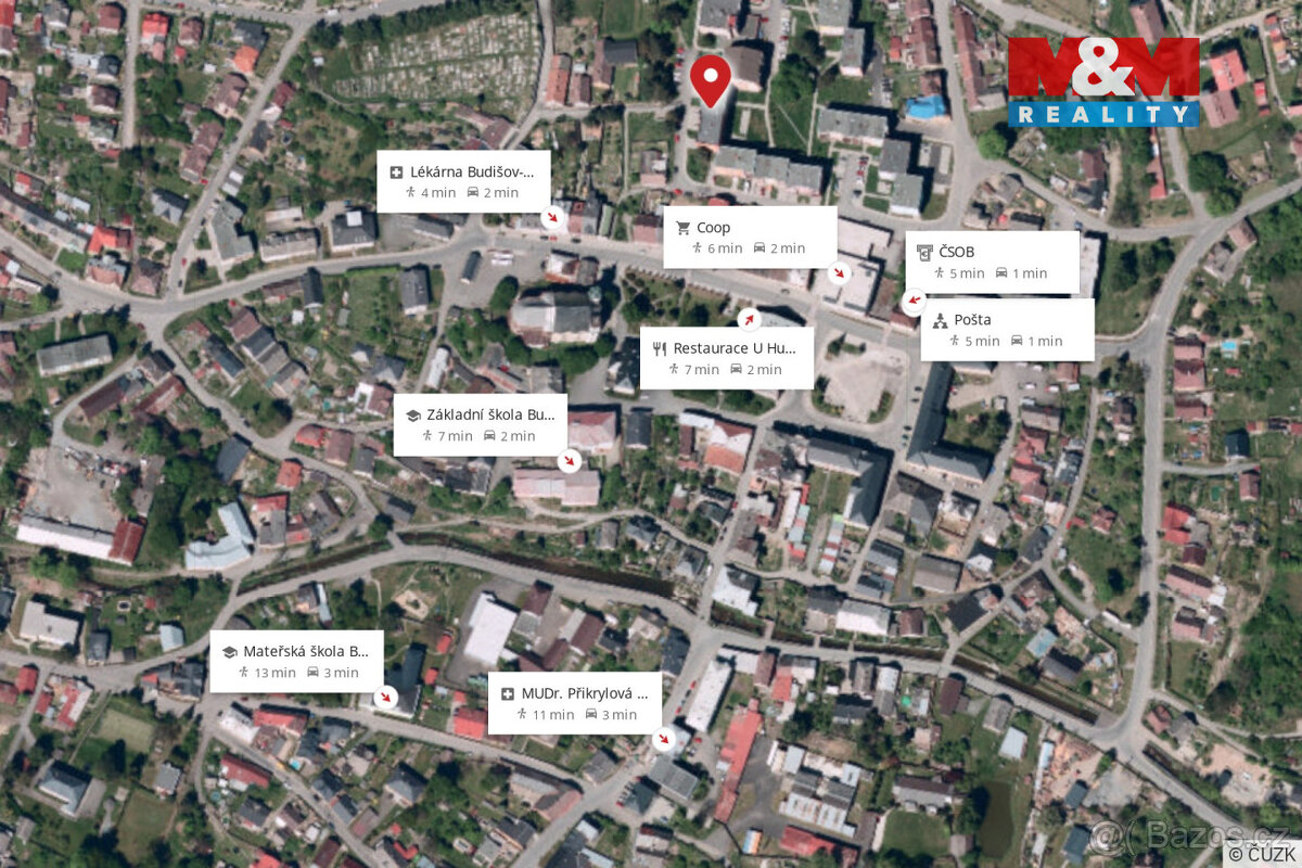 Prodej bytu 3+1, Budišov nad Budišovkou, ul. Na Sídlišti - 12