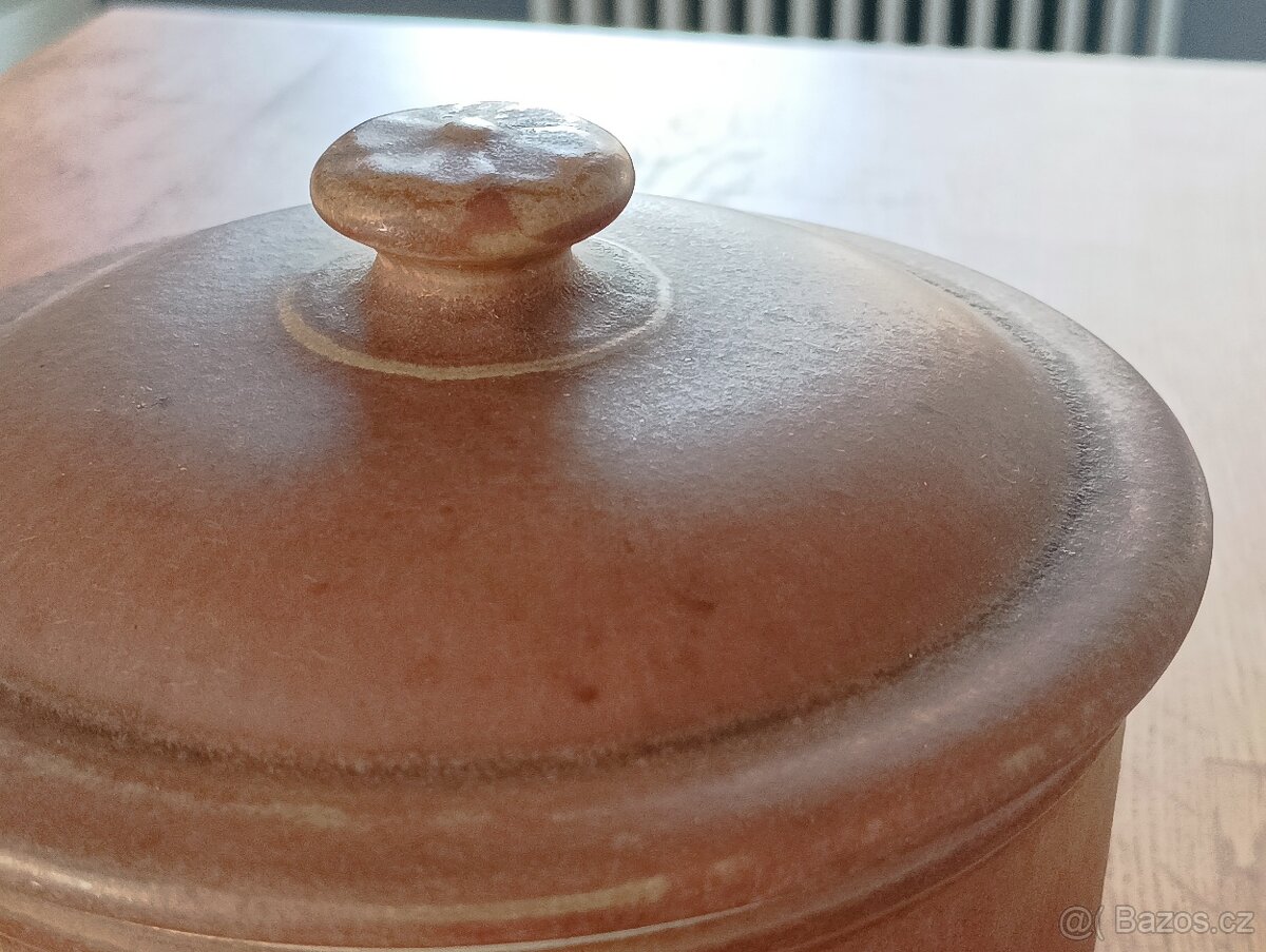 KAMENINOVÝ STOLNÍ HRNEC NA ZBYTKY Z JÍDLA RHODA CERAM - 12