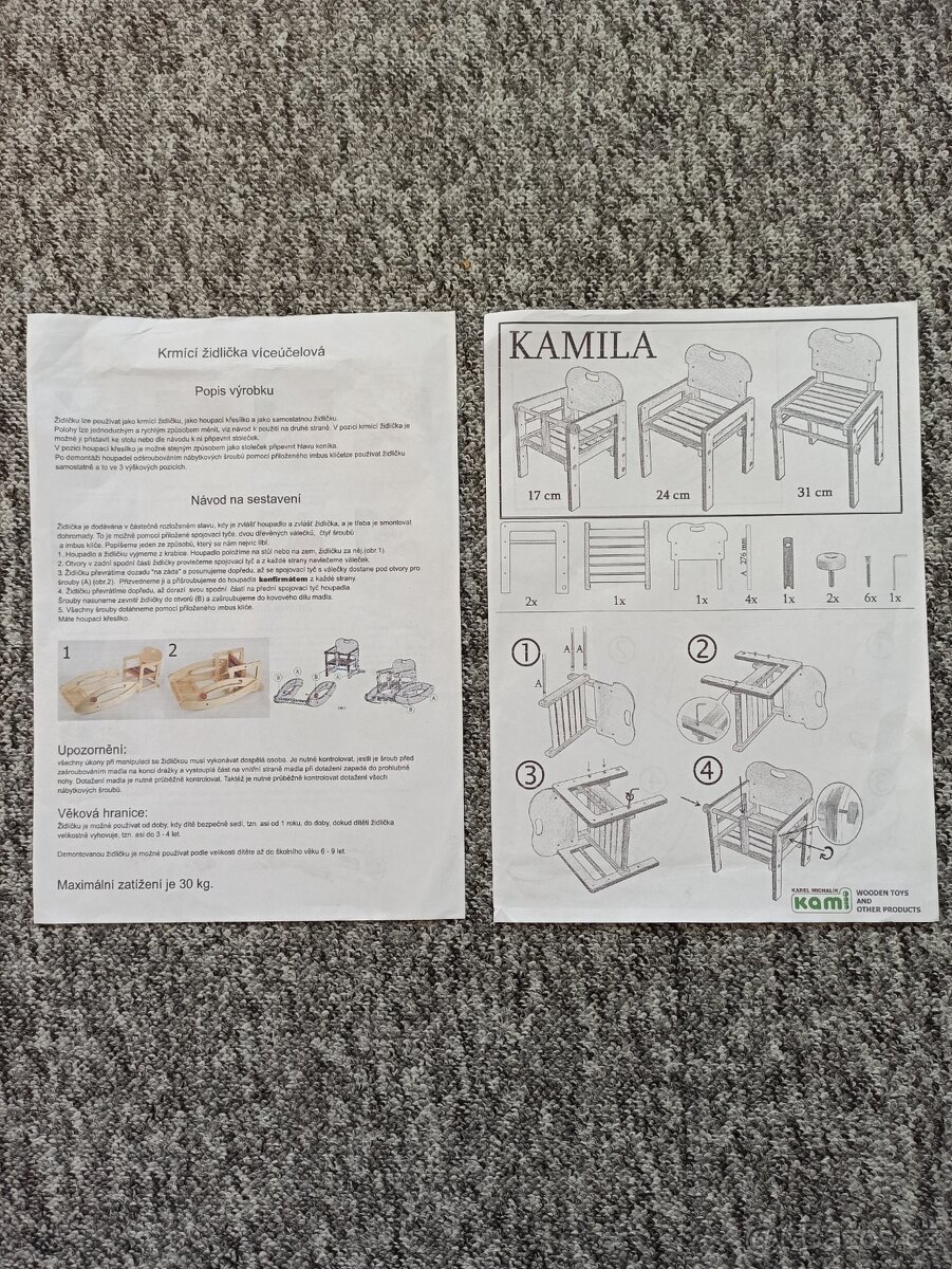 Dětská židlička a houpačka v jednom - 12
