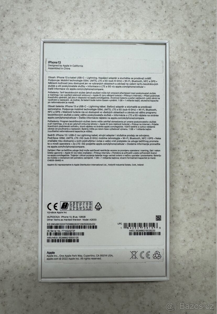 Iphone 13, 128 GB modrý - velmi dobrý stav - 12