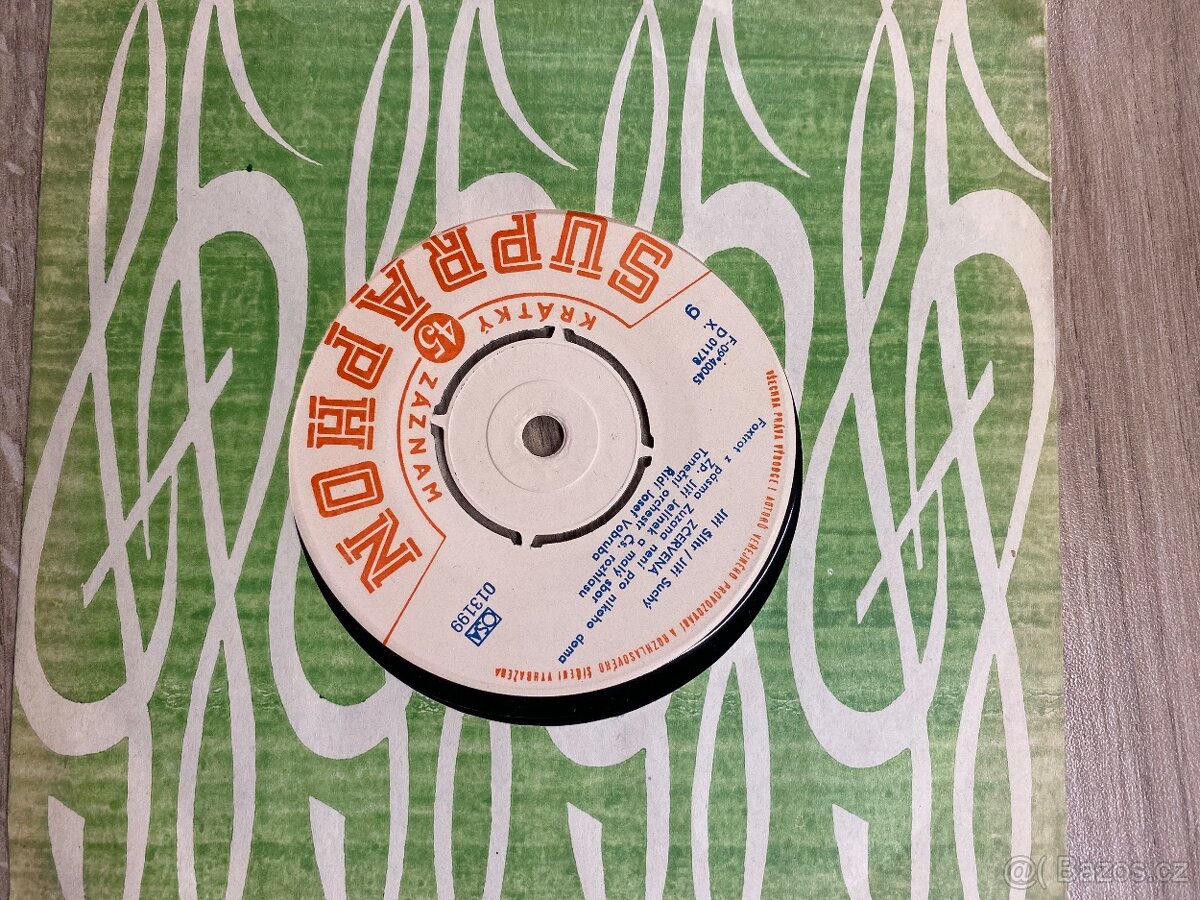 Gramofonová deska Supraphon Krátký 45 záznam, cena za kus - 12