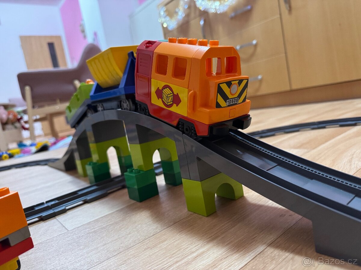 LEGO DUPLO 10508 - nákladní vlek DELUXE kompletní TOP STAV - 12