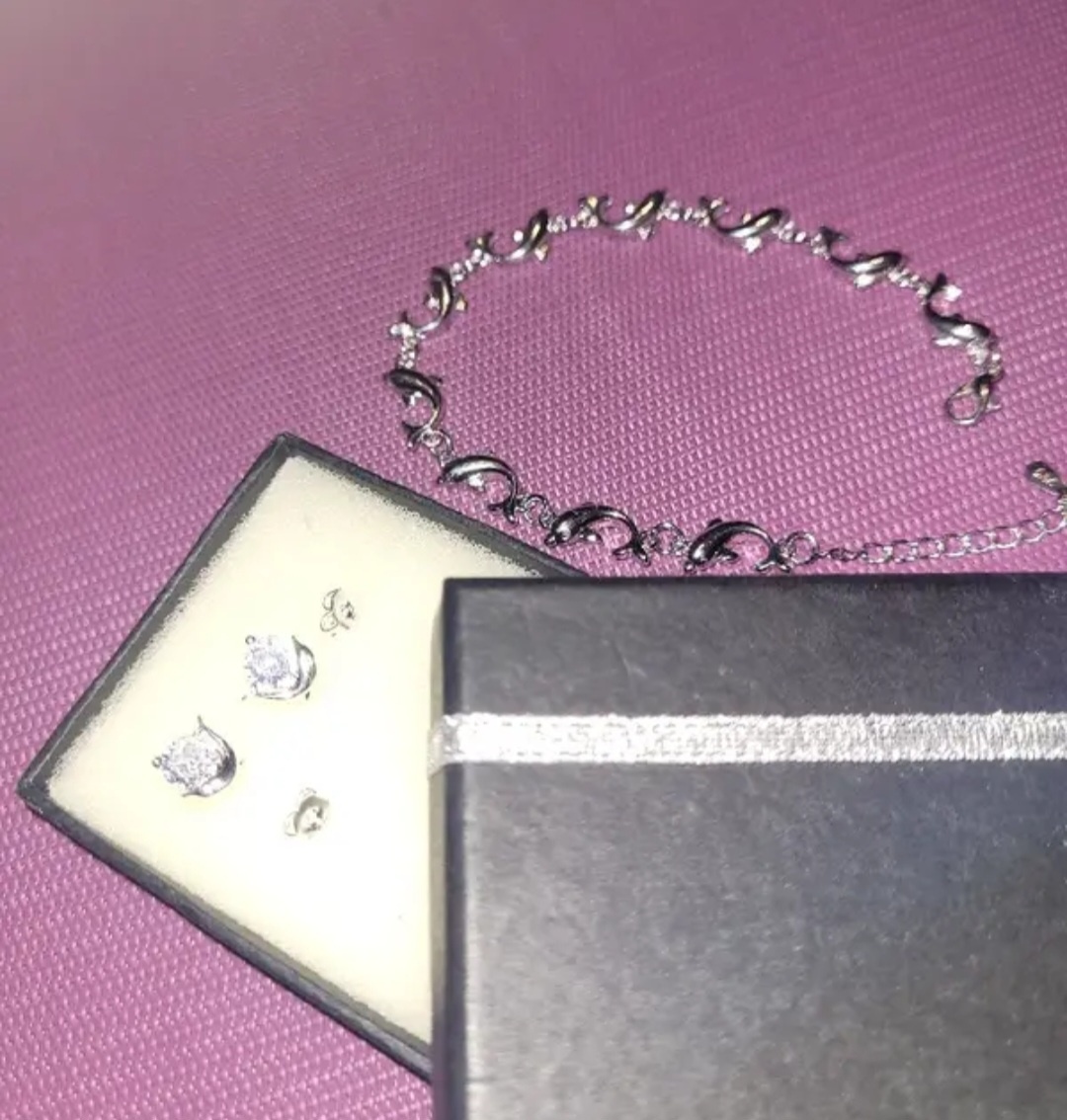 Nová dámská sada souprava šperků stříbrná delfín 925 - 12