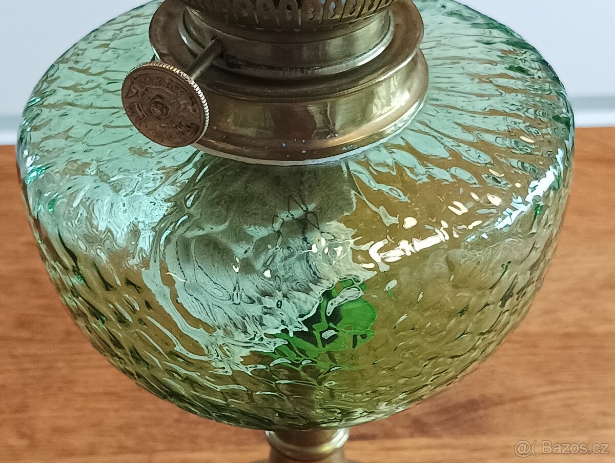 ART DECO STAROŽITNÁ PETROLEJKA BOINSOT PARIS KOLEM 1920 - 12