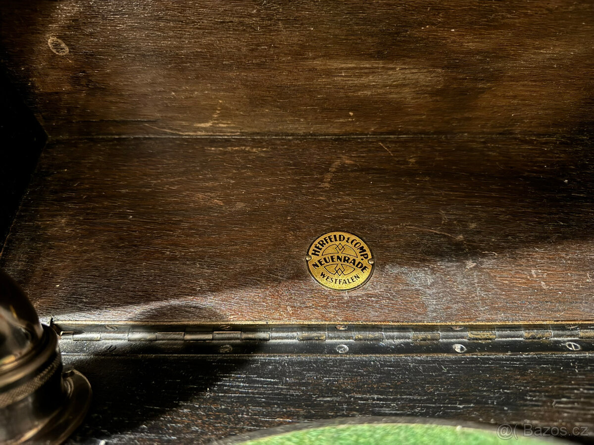 Starožitný gramofon v nevídáném top stavu. - 12