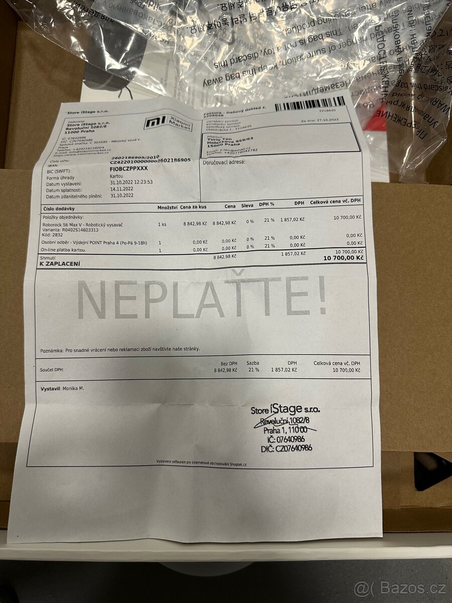 Vysavač robotický LiDAR. Xiaomi RoboRock S6 maxV - 12