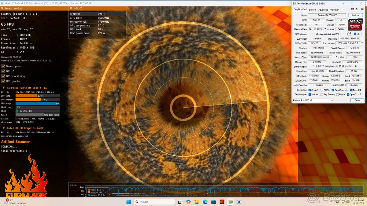 i7-4790,16GB,RX 5500XT 8GB,240GB SSD,1TB HDD,WIN11,400W - 12