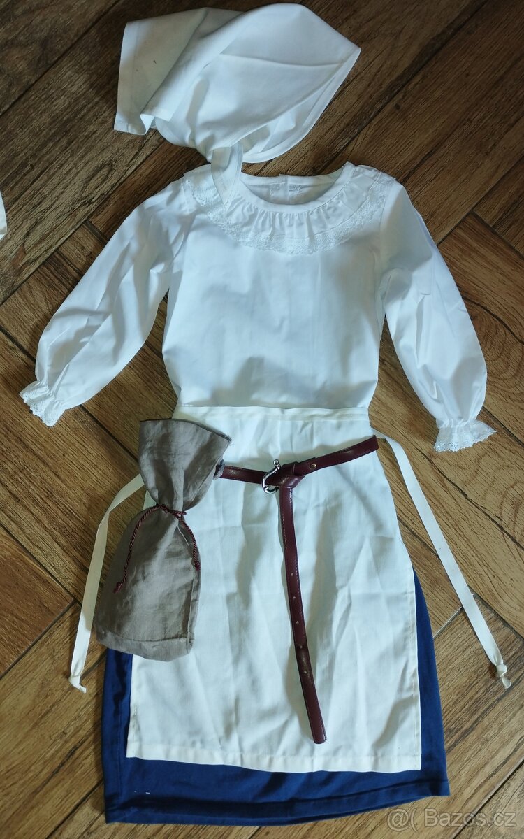 Kostým středověk selka, kroj 1-5let - 12