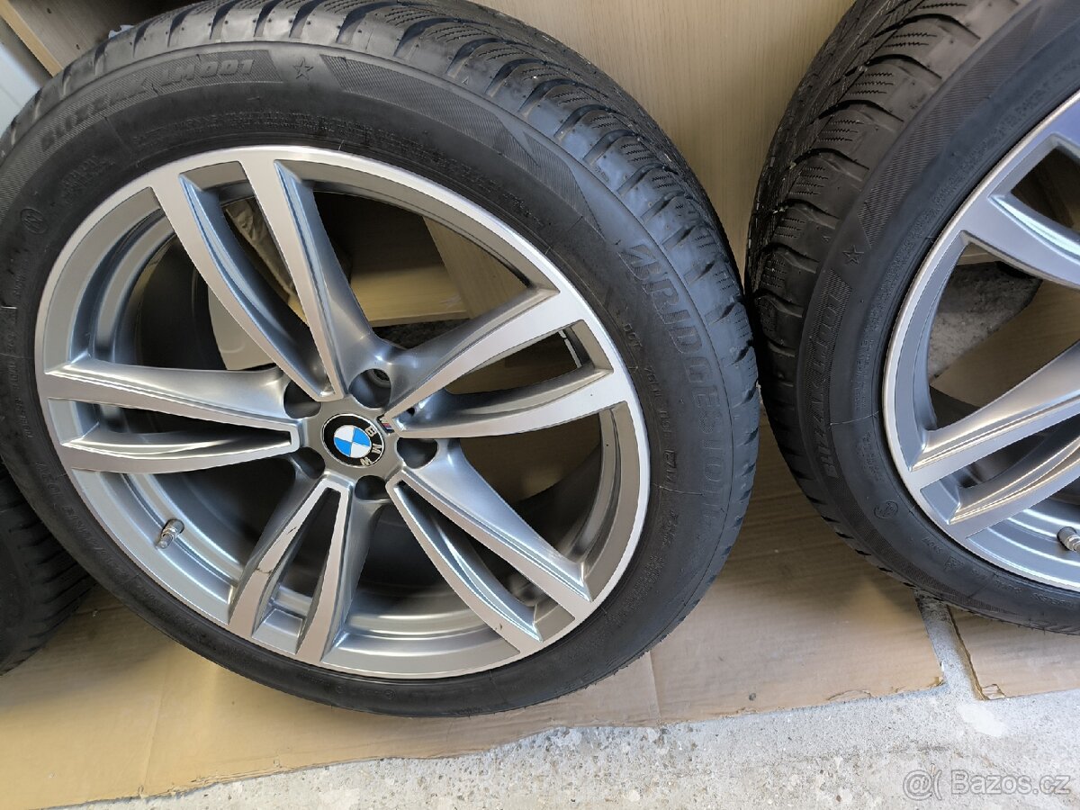 Alu kola BMW 6 5x112 r19 Originál, M paket, zimní pneu - 12