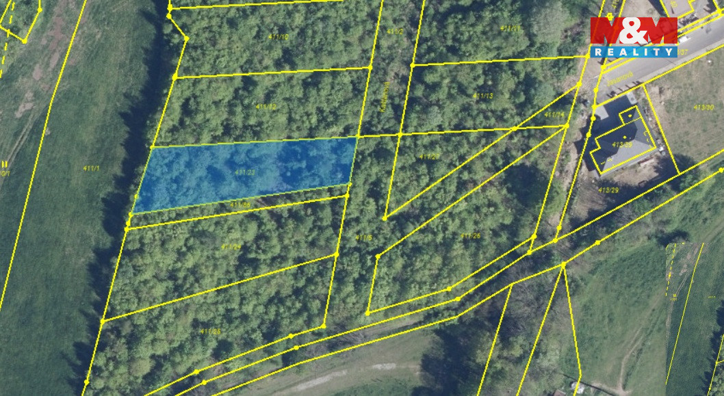 Prodej pozemku k bydlení, 1247 m², Dubí - 12